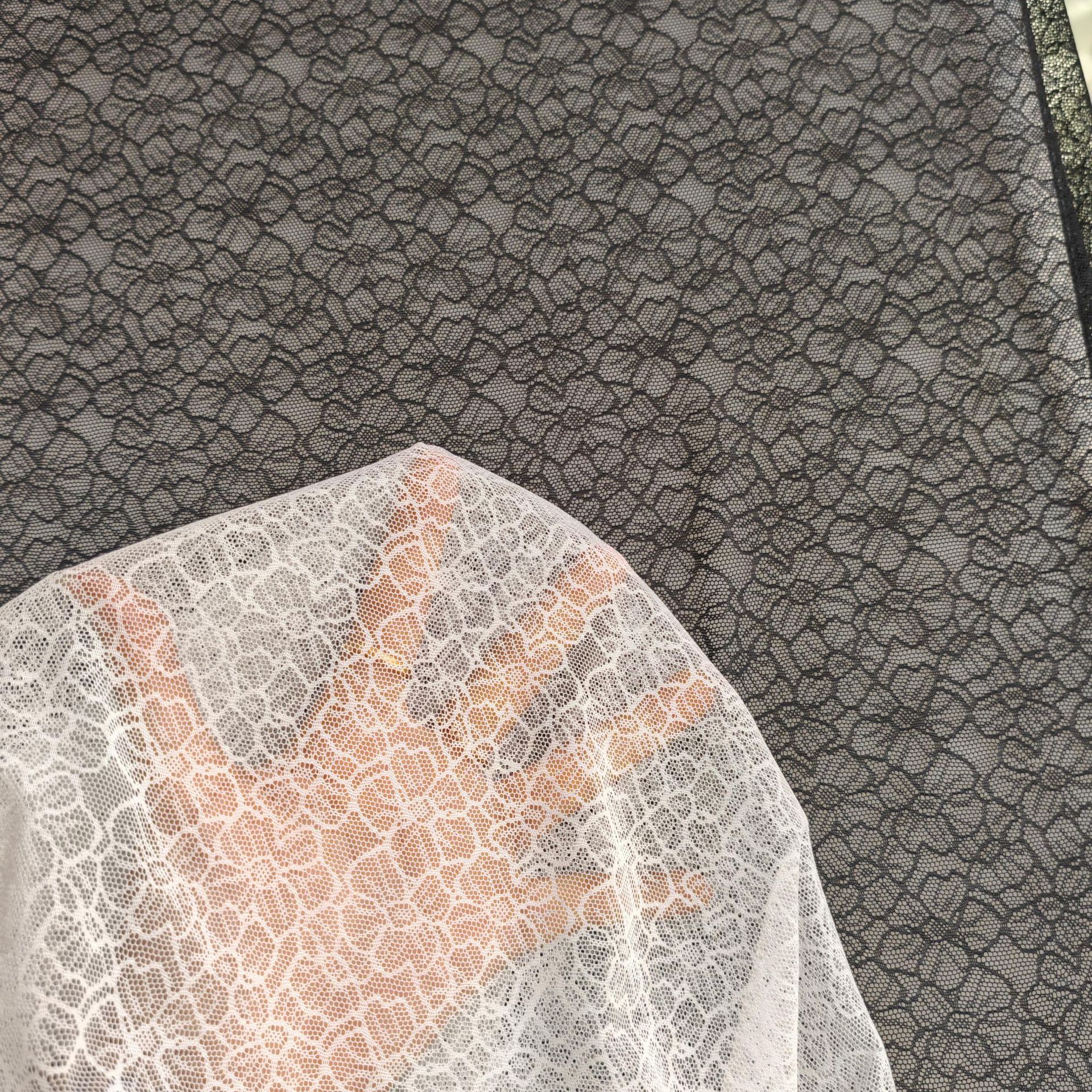 热卖款~小清新平版涤氨弹力柔软小花暗花蕾丝 裙装上衣内衣等面料