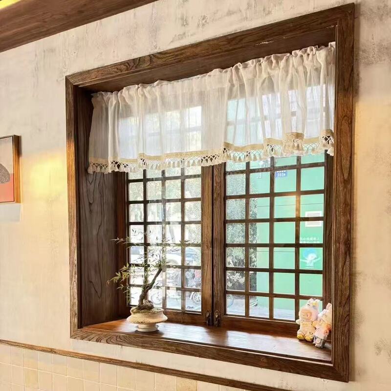 New Chinese-Style Old Elm Wood Windows, Milk Tea Shop, Cafe, Retro Window Frames, Solid Wood Folding Window Frames, Guesthouse Solid Wood Doors and Windows New Chinese-Style Old Elm Wood Windows, Milk Tea Shop, Cafe, Retro Window Frames, Solid Wood Folding Window Frames, Guesthouse Solid Wood Doors and Windows