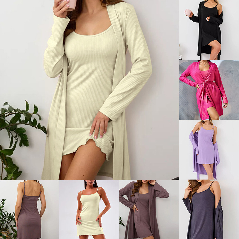 Комплект домашний Autumn Nightgown Nightgown Two-Piece Women's Home Clothes Комплект домашний Autumn Nightgown Nightgown Two-Piece Women's Home Clothes