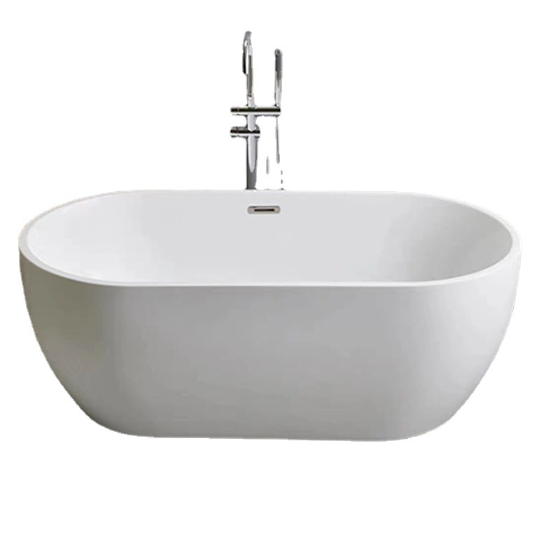 Aowo baño bañera pequeño apartamento bañera de acrílico bañera independiente bañera pequeña bañera pequeño apartamento
