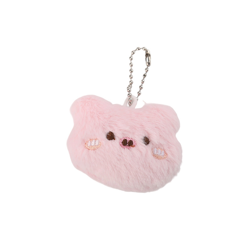 Caricatura niña corazón felino oso colgante muñeca llavero colgante bolso colgante accesorios de cadena de teléfono móvil