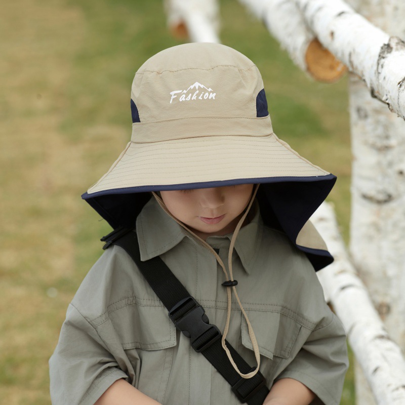 Kids Casual Sun Hat UPF 50+ Best-selling Outdoor Children's Older Kids, Summer Thin Fisherman And Girls, Large Brim Sun Protection Hat For Boys_voghion.com