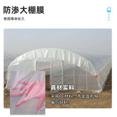 PE greenhouse film for rain protection, sun resistance, insulation, and transparency, with a rolling drum engineering film for highway maintenance and aging resistance.