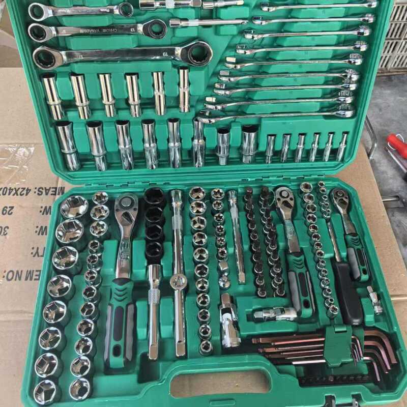 216件修车工具套装汽修维修汽车套筒扳手组套棘轮快速扳手组合|undefined