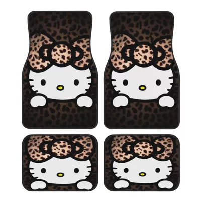Avtomobil döşəmə paspasları — Mats for All Seasons Cross-Border - 305de-hello-kitty-13-3344cm-two-piece-set
