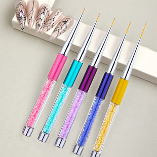 Hot-selling nail pen set hook line broken drill pull flower pen Blooming Point flower pull line brush nail tools