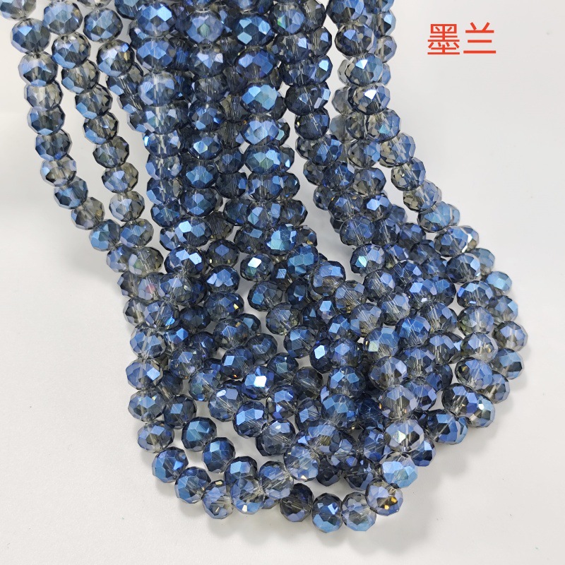 Cuentas planas transfronterizas Cuentas de vidrio Jingjing Cuentas sueltas de bricolaje hechas a mano Accesorios de ropa Cadena de teléfonos móviles Accesorios de joyería al por mayor