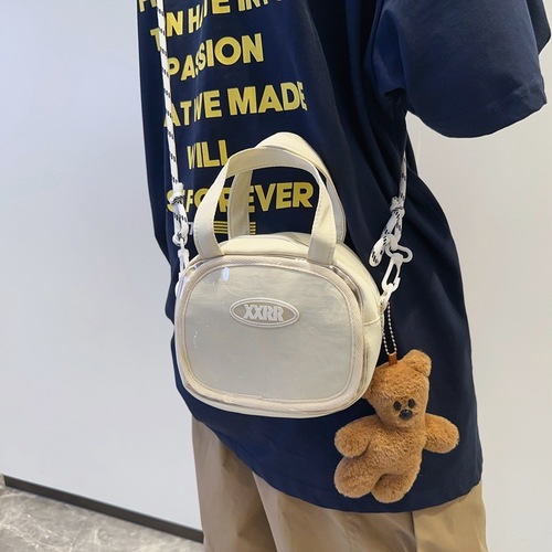 Japanese ins small transparent backpack bar bag bag for men and women middle and high school students backpack campus girl school bag