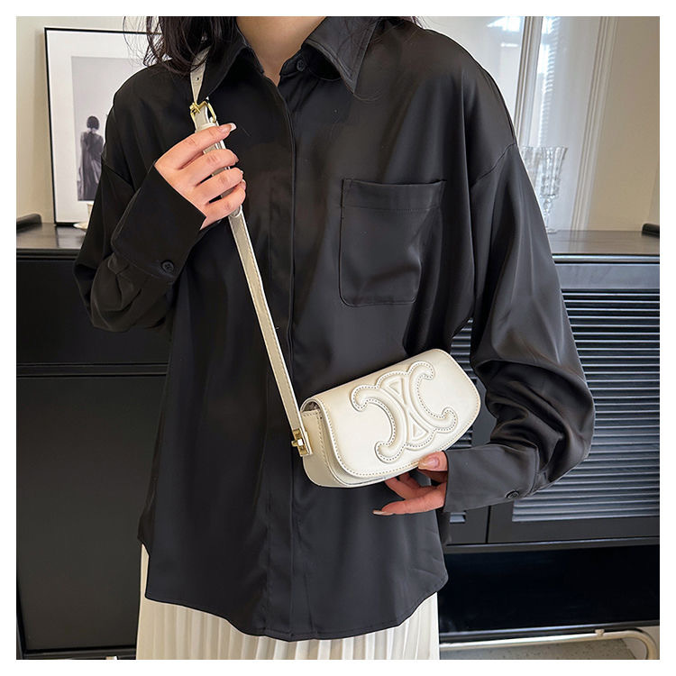 Bolso baguette francés para ir al trabajo, bolso de axila de nicho de alta gama para mujer, nuevo bolso de hombro tipo bandolera de estilo otoño e invierno 2024