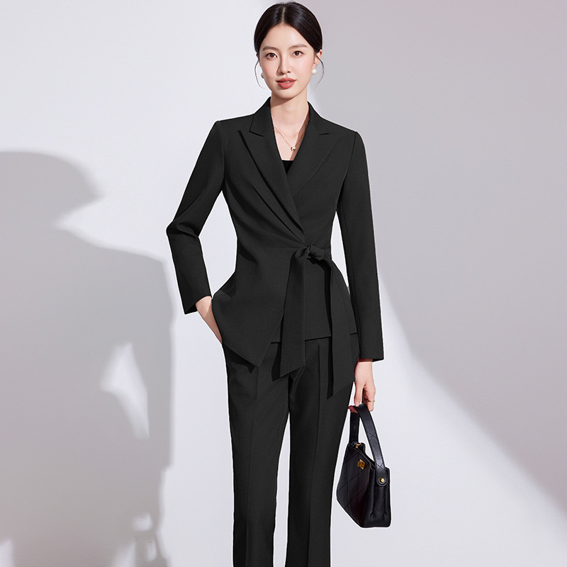 Spring and Autumn New High-End Fashion Suit Jacket Women's Work Clothes Casual Workplace White-Collar Lawyer Professional Suit