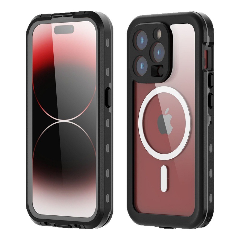水泳屋外小点リンゴ15pro保護ケース出前潜水運動iPhone15pro防水ケースカバー