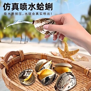 Simulated Clam Water Gun Sprays Water, Trick Water Toy, Spits Water, Clam Water Gun, Shell Water Gun, Pool Toy