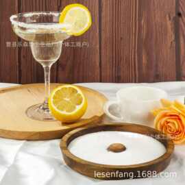 跨境木制香料盘酒吧果汁鸡尾酒酒杯蘸料器创意调味板厨房香料容器