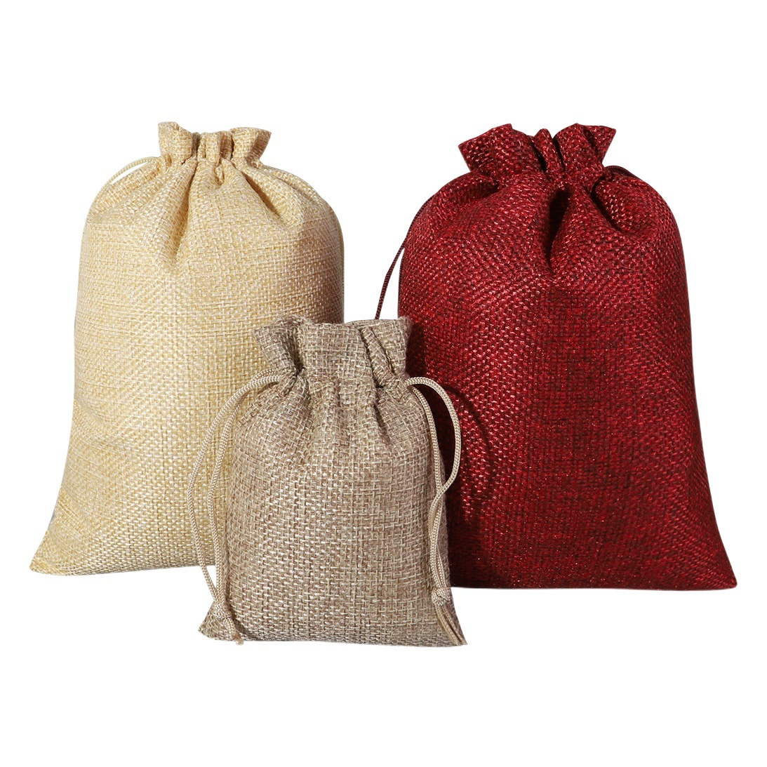 Льняные брюки с клапаном на шнурке, оптовая продажа, сумка для хранения на шнурке, сумка для подарочной упаковки, маленькая тканевая сумка на шнурке, сумка для игрушек по индивидуальному заказу