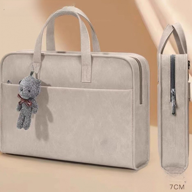 Computer Bag Is Anti-Fall, Shockproof, Thickened, Portable, One-Shoulder and Cross-Body, Suitable for Apple Notebooks, Simple and Fashionable