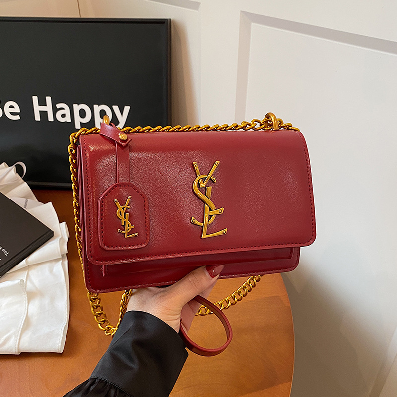 Bolsos de Mujer de Alta Gama, Nuevo Estilo 2024, Bolso de Hombro con Cadena Francesa, Bolso Cruzado Popular de Este Año