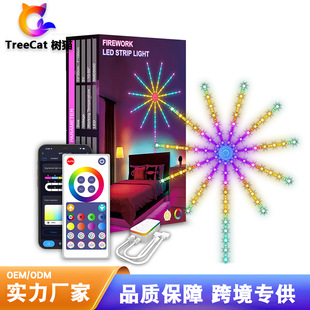 Graffiti Festive Atmosphere Fantasy Fireworks Light Music Decoration Starry Sky Light Bar Running Water Horse Bluetooth RGB Light Strip