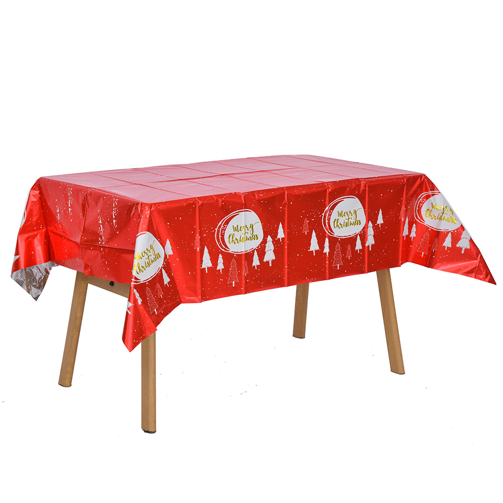 Juego de vajilla desechable de papel dorado temática navideña Platos y vasos decorativos para fiestas Novedad transfronteriza