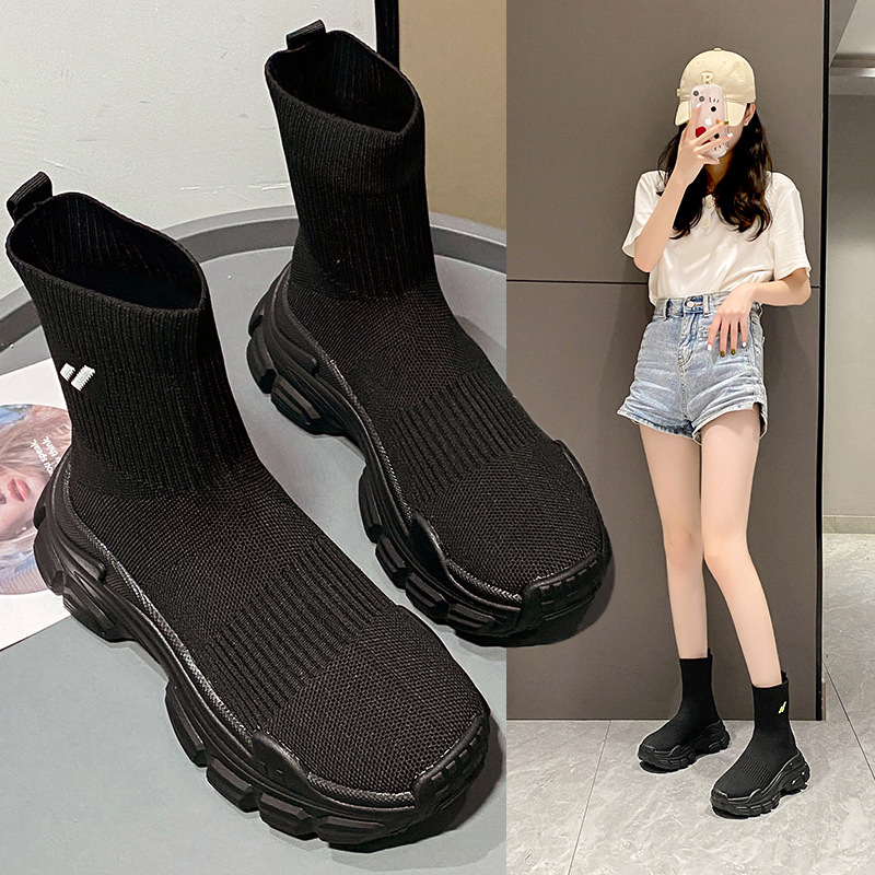 Breathable sports fashionable sneakers platform for students