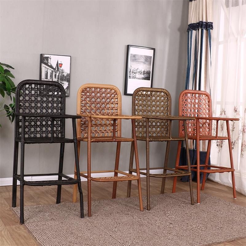 Children's Dining Chair Winter Baby Eating Chair Small Rattan Chair Rattan Hotel Baby Seat Hotel Restaurant Children