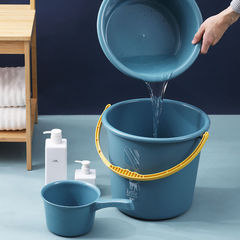 Plastic bucket for student dormitory, laundry, portable, thickened large size, circular, home use, water storage, car washing