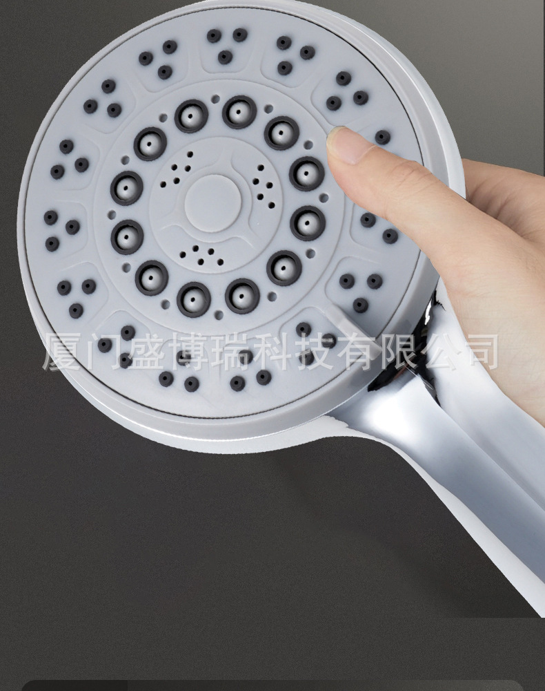 Cross-border bathroom, hotel, household 5-function shower head, hand-held showerhead, multi-functional pressurized showerhead undefined
