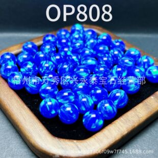 Perforated Ice Bright Opal Wear Bracelet with Beads Jelly Opal Fire Color Rich and Beautiful