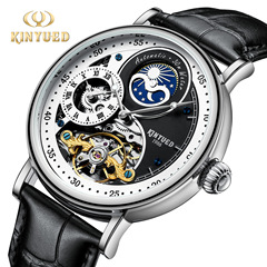 KINYUED Chinese style fully automatic mechanical watch hollow men's watch fashion mechanical watch multifunctional men's watch