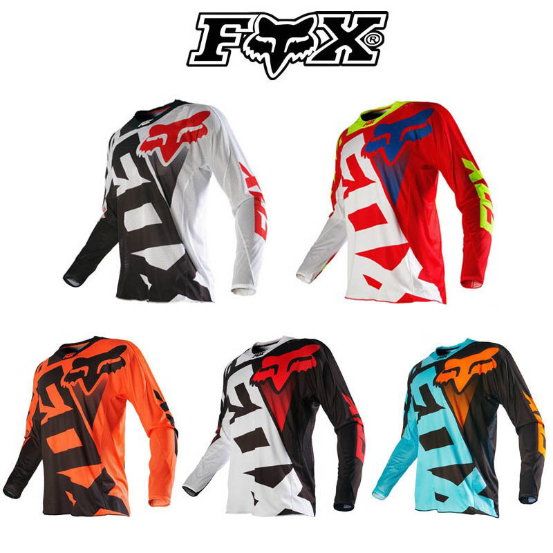 Fox Downhill Jersey T-Shirt Mountain Bike Cycling Jersey Off-Road Motorcycle Racing Jersey Long-Sleeve Top Men's Quick-Drying