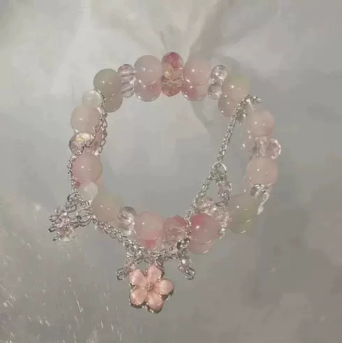 Повседневный браслет с цепочкой из периферийной эмблемы Huarong Weizhi, розовая мини-ферочка, модный браслет для женщин