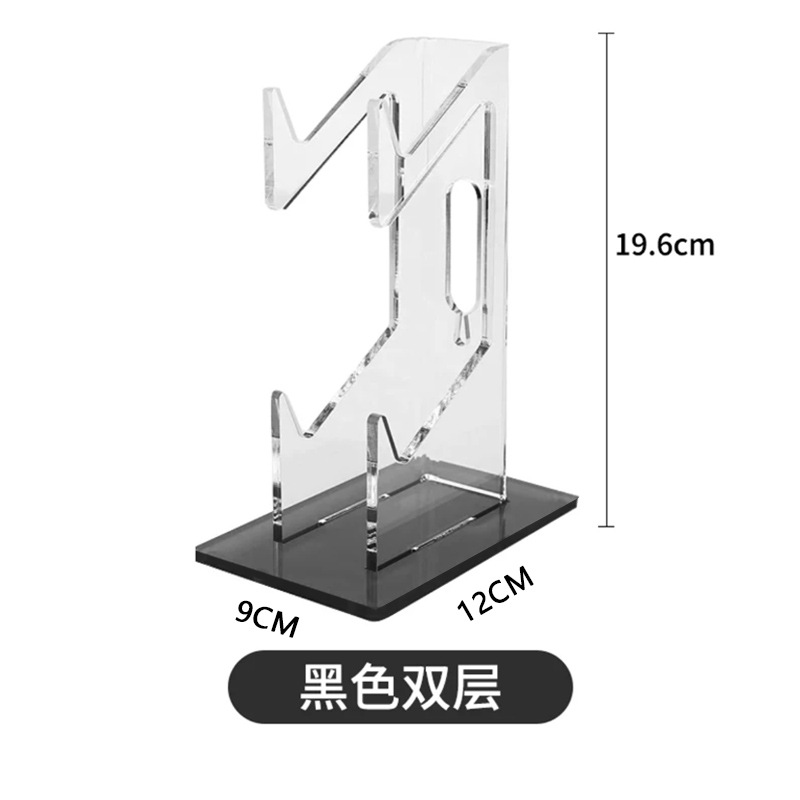 Transparente PS4 acrílico universal GamePad soporte de escritorio creativo de almacenamiento doble ASA soporte de exhibición