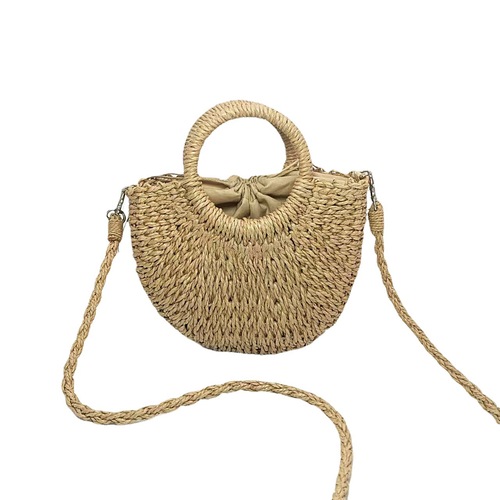  spring new style fresh and sweet luggage leather goods straw bag straw woven women's handbag