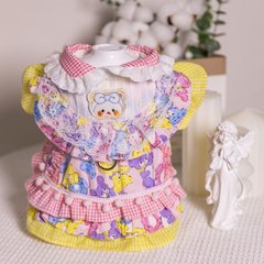 犬服春夏薄手猫姫スカート牽引可能キャンディースカートロリータ小型犬テディペット