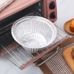 使い捨ての錫の紙の碗の円形の炊飯器の外食は箱の露店の花の甲の粉のアルミ箔の碗のメーカーの卸売りを包装します。