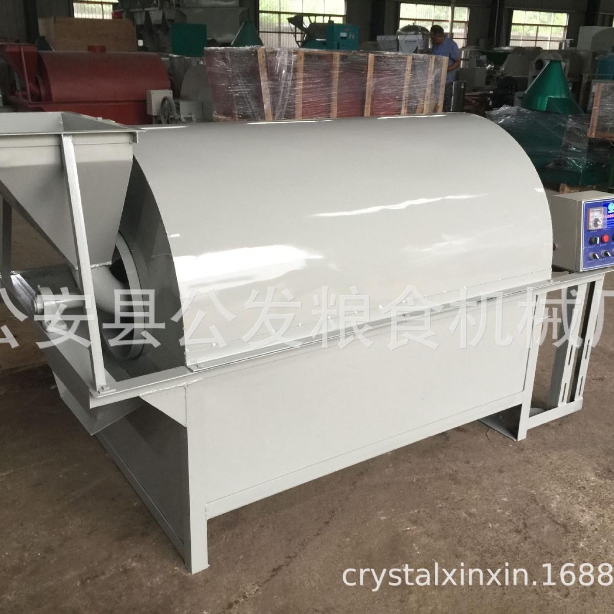 公发牌滚筒温控炒货机  花生菜籽炒籽机 YZYX-120型电加热炒锅