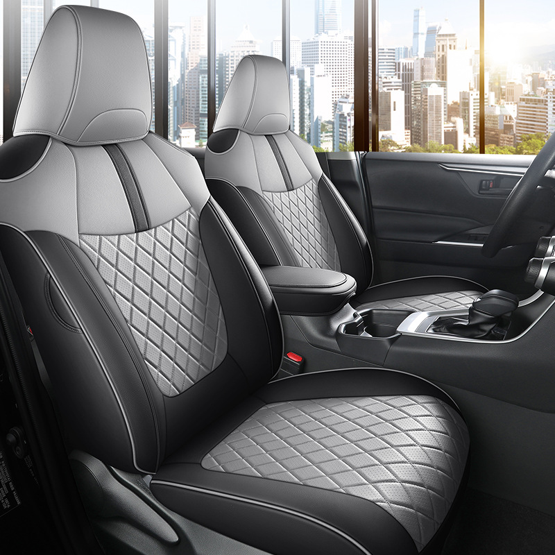 Full Set Four | Toyota Modelə uyğun (Original) oturacaq örtükləri - glossy-6d-3d-carbon-fiber-black-20-24rav4