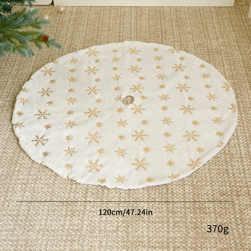 Nuevos adornos transfronterizos de gran falda de árbol de Navidad delantal de base de decoración de Navidad manta al por mayor