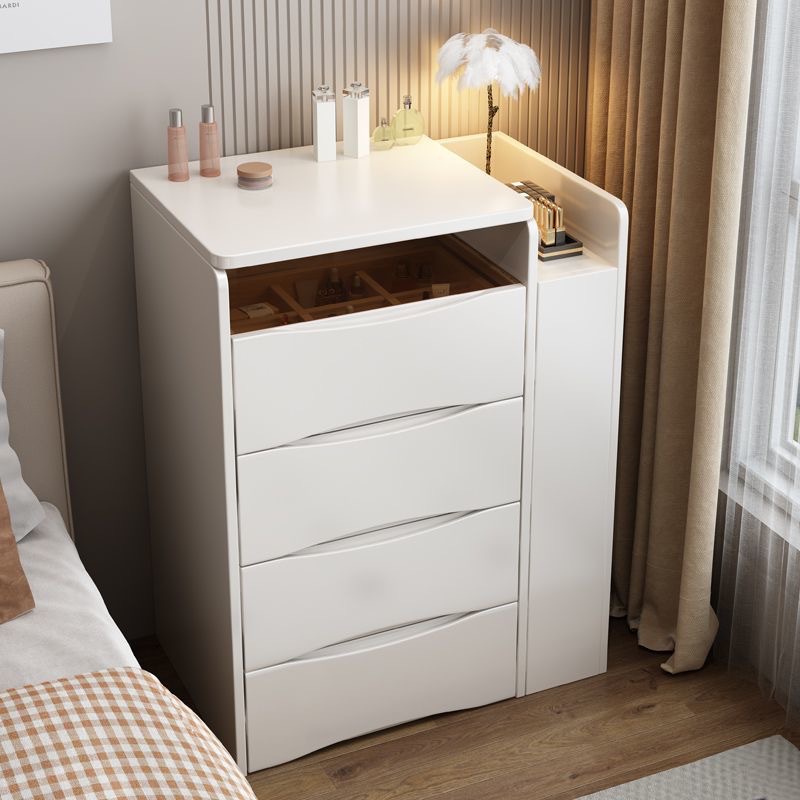 Bedside Table Flip Dresser Modern Simple Household Small Apartment Storage Cabinet Cupboard Integrated with Side Cabinet Makeup Table