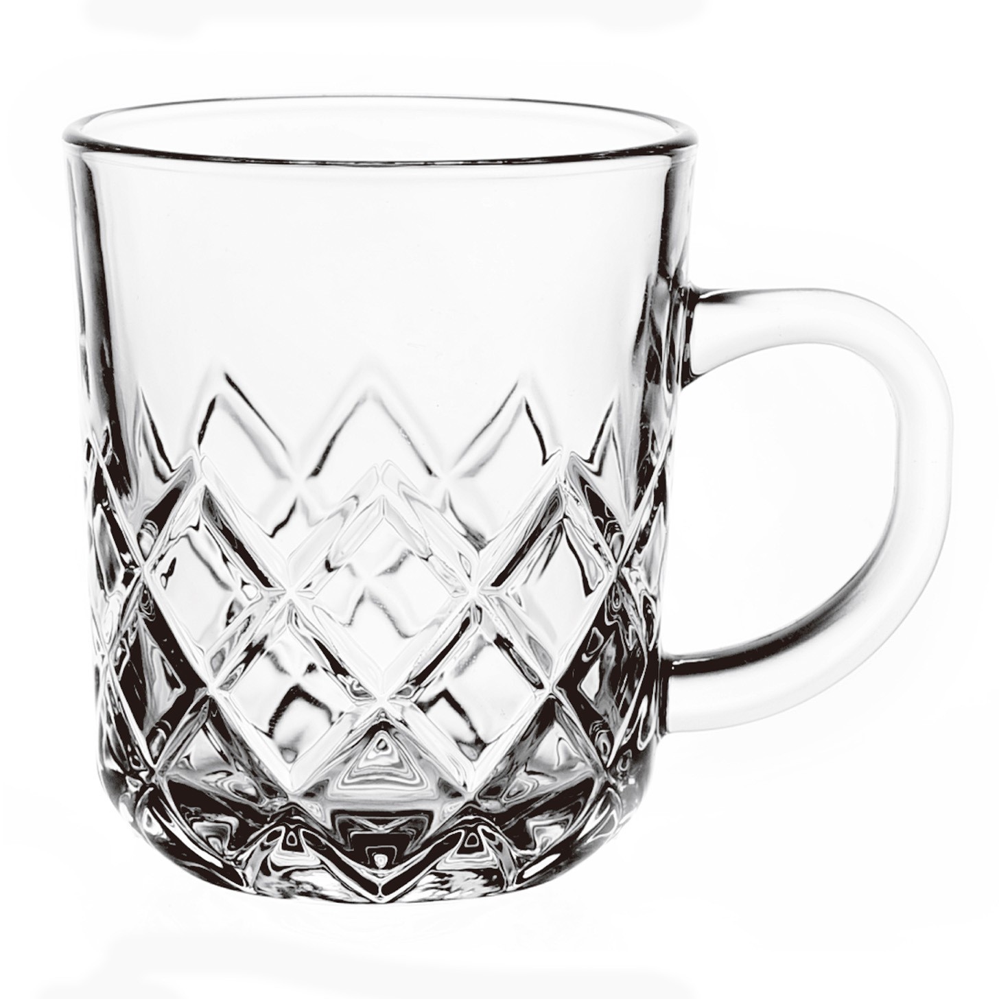 Spot al por mayor con mango tazas de vidrio tazas de té tazas de bebida frías tazas de jugo tazas de cerveza tazas de agua tazas de vino transparentes
