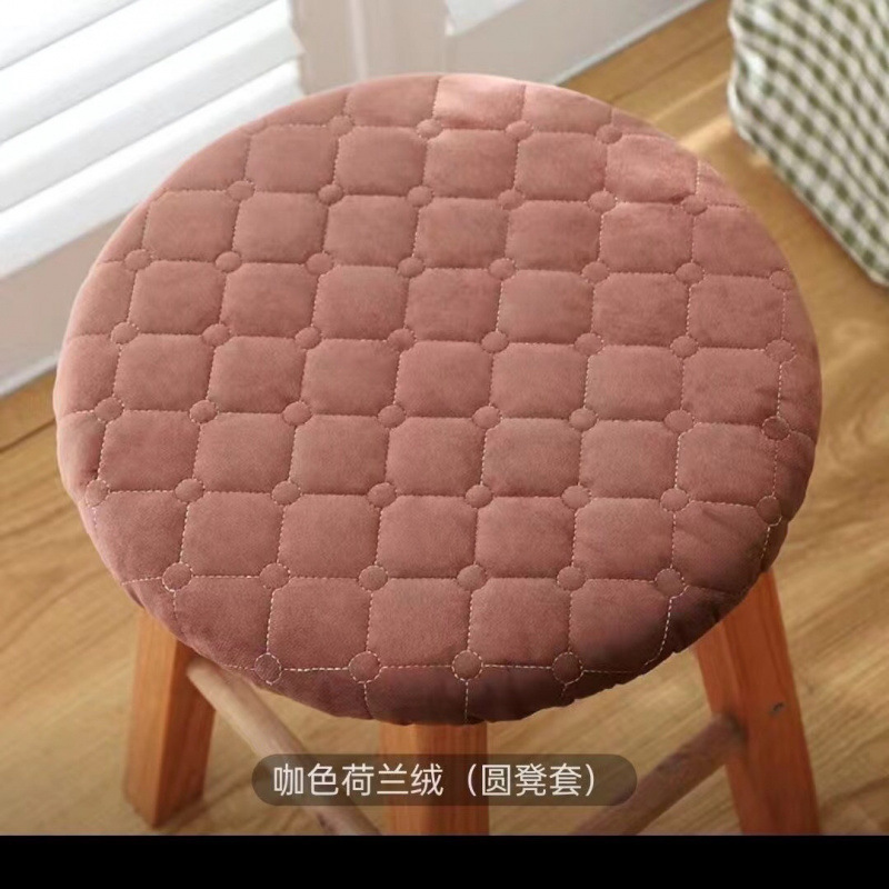 圆凳子套罩四季通用加棉圆形坐垫餐厅凳套加厚座椅套|undefined