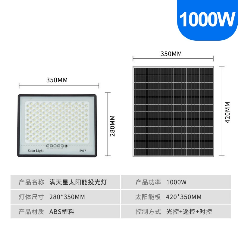 (Cross-border trading), LED spotlight solar-powered for gazebo, travel lights, industrial street lamp, wholesale