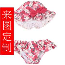 儿童女童男童防晒帽泳帽泳帽尿不湿UV50+冲浪服BSCI定做实体工厂