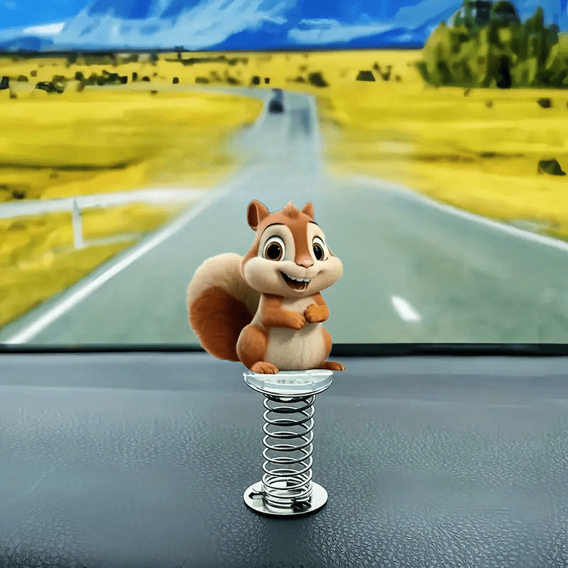 卡通车载弹簧亚克力摇摇乐立牌源头工厂桌面汽车亚克力摇头摆件