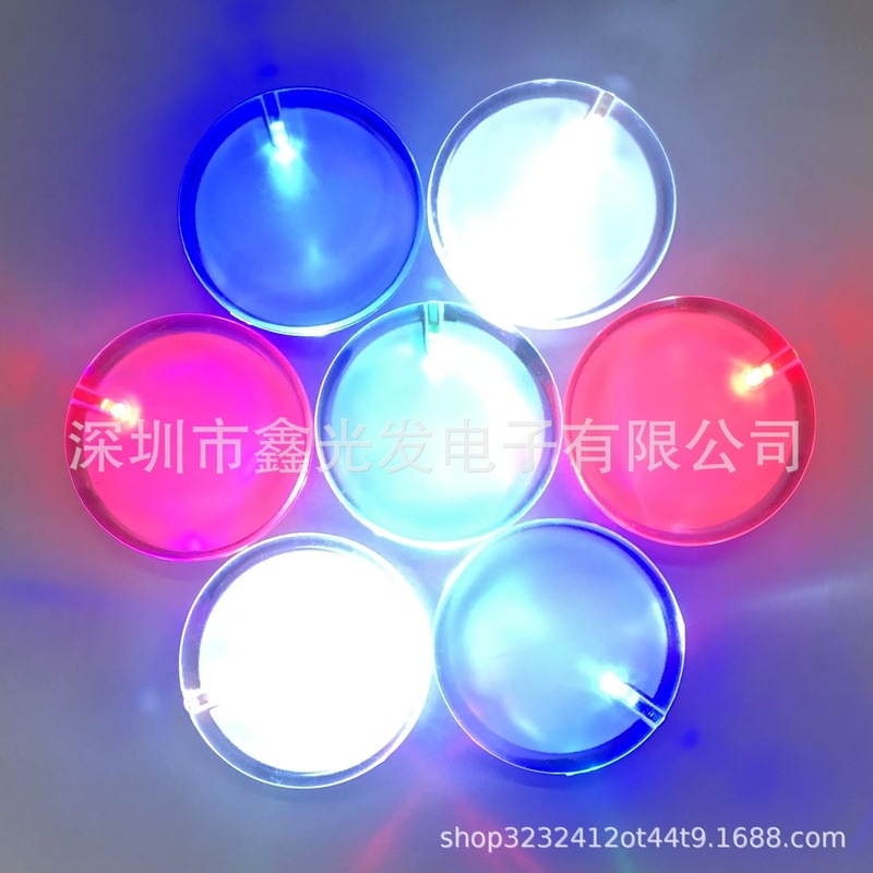 メーカー卸売りアクリル閃光胸札クリエイティブ自慢led発光プレゼント胸章ロゴ広告胸札|undefined
