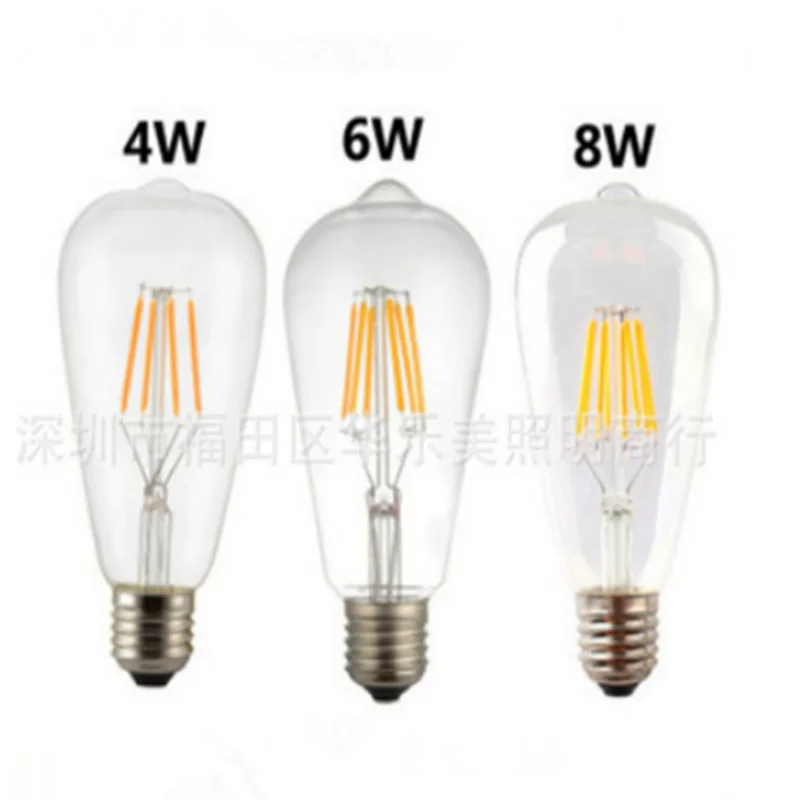 LED retro bulb, incandescent lamp, pacifier, E27