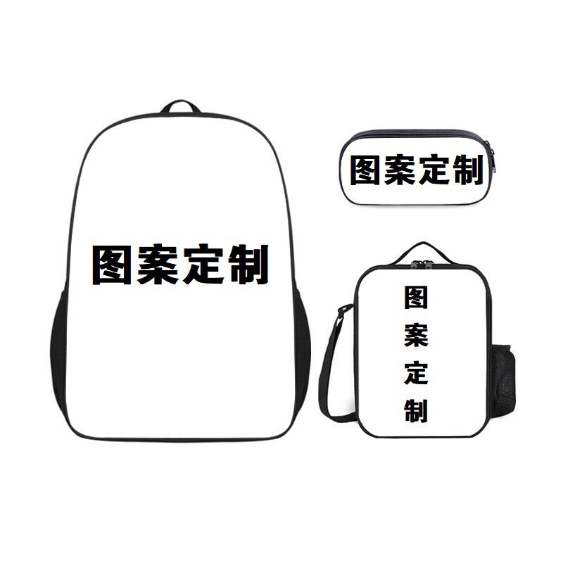 Cross-Border Digital Sublimation Printing Backpacks DIY Dropshipping Wear-Resistant Student Backpacks Direct from Manufacturer