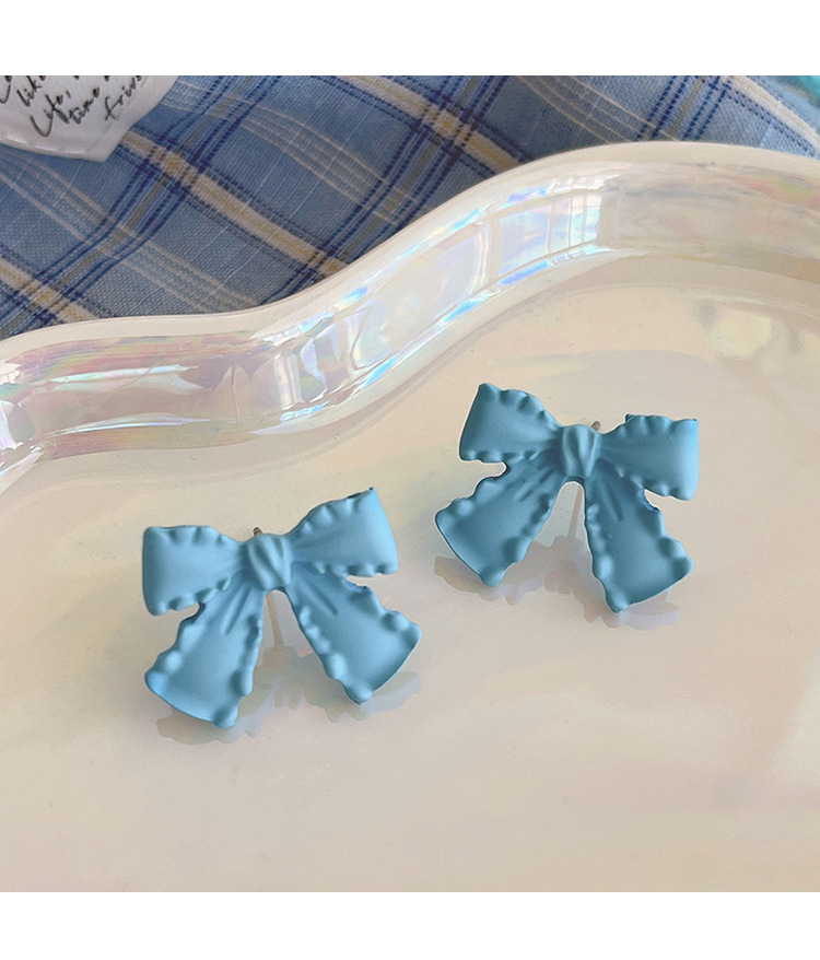 10g Weight Steel needle Ear Needle Material Drop Earrings, Ear Studs Classification 1 Pair Quantity Daily, Tea Party Occasion Alloy, Resin Material Geometric, Bow Knot Pattern All Seasons Season Women's Gender Polished Finish Cute, Sweet Style 1 Pair Cute Sweet Geometric Bow Knot Alloy Resin Drop Earrings Ear Studs 11