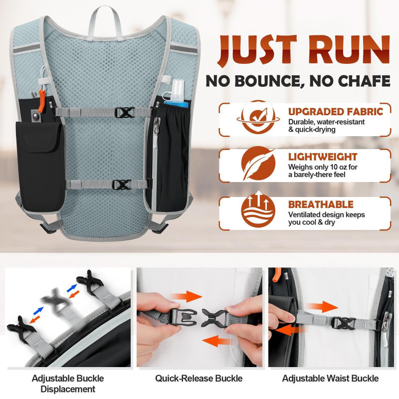 Nuevo deportivo acondicionamiento impermeable bolsa de bicicleta mochila para correr bolsa de bicicleta bolsa de agua bolsa de maratón bolsa de bicicleta para correr
