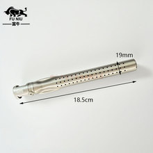 烧烤炉不锈钢火管炉头直管炉头烤炉配件燃气火排不锈钢炉头