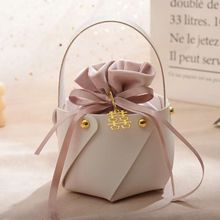 伴手礼结婚喜糖盒皮质订婚婚礼喜糖包欧式伴娘喜糖袋婚庆时尚礼盒